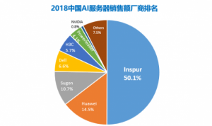 IDC：2018年中国人工智能服务器高速增长，浪潮份额继续超50%