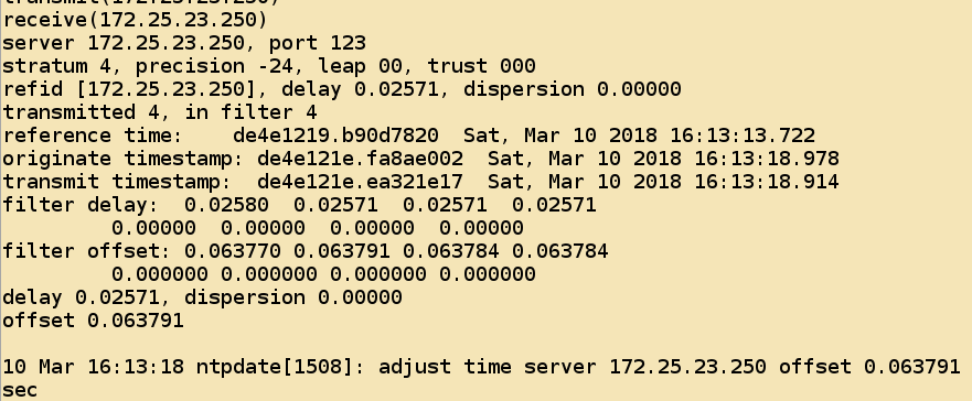 NTP时间服务器配置以及错误的总结