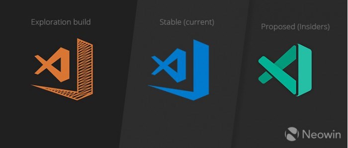 微软VS Code图标颜色调整，稳定版回归蓝色