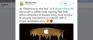 macOS安全专家公布苹果最新操作系统漏洞
