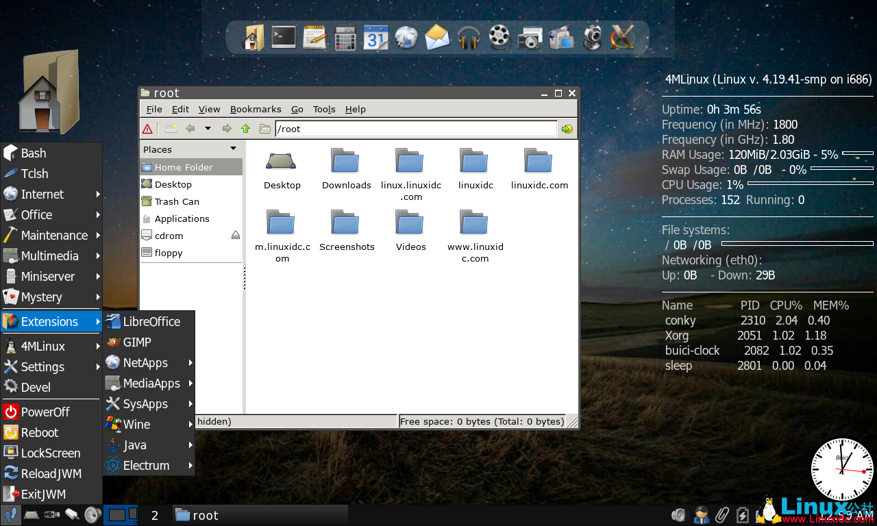 4MLinux 29.0 稳定版发布，更新的桌面和服务器软件包
