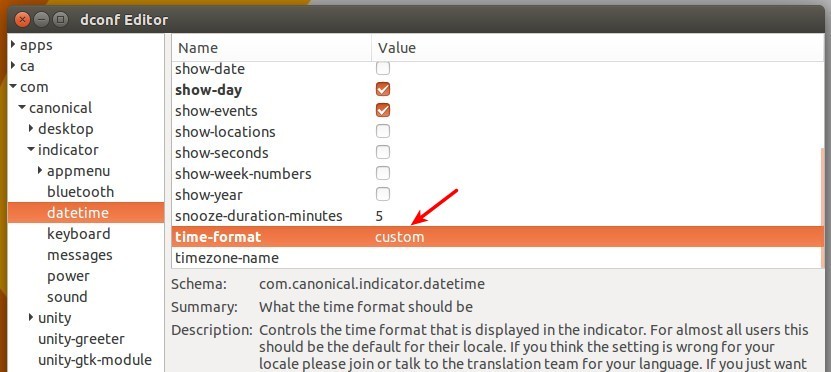 Ubuntu系统上自定义图形化桌面时间显示的方法