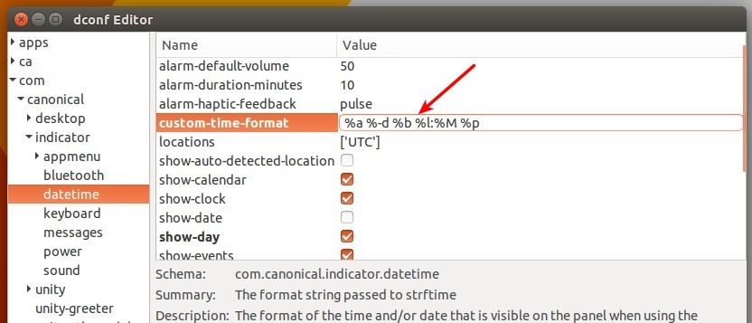 Ubuntu系统上自定义图形化桌面时间显示的方法