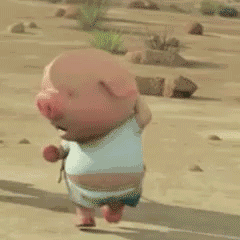 抖音小猪跑步减肥gif全套表情包 抖音小猪跑步表情包可爱动态图