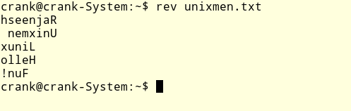 简单了解Linux系统中rev命令与tac命令的用法