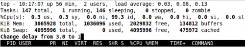 Linux中用于进程显示的top命令使用实例集锦