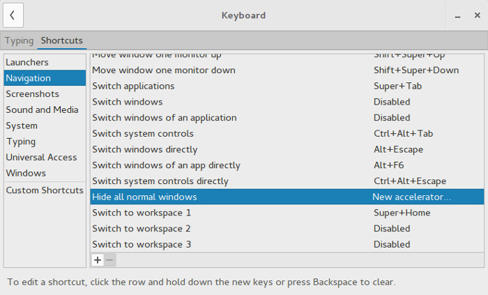 在Ubuntu系统上安装Gnome桌面并添加显示桌面快捷键