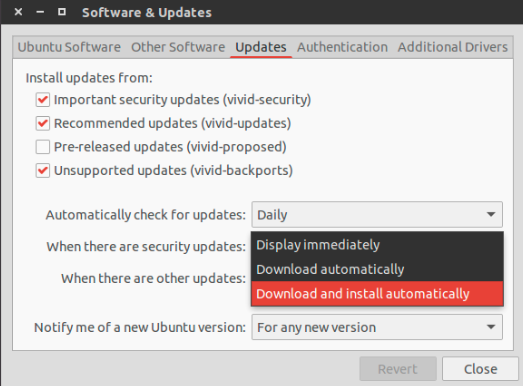 Ubuntu开启系统自动升级与取消自动更新的方法