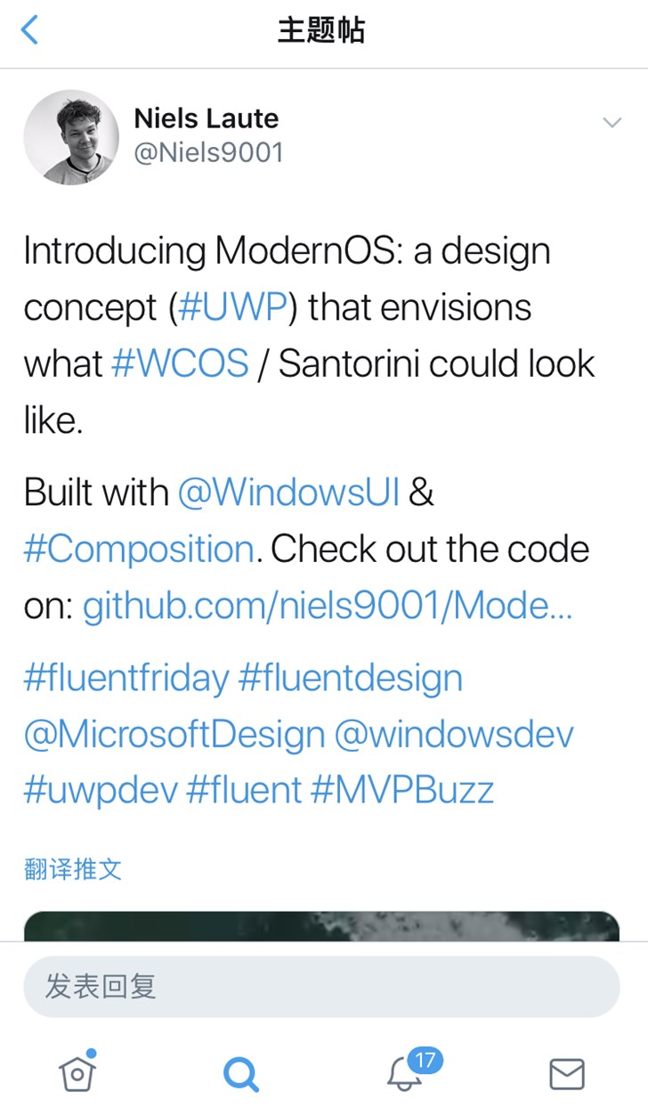Windows 10概念进化，第三方开发者打造ModernOS界面UI组件