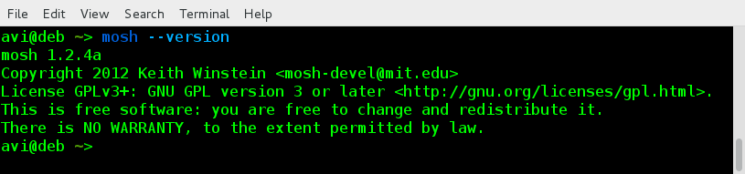 Linux系统下安装mosh来远程连接另一台Linux主机