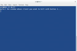 在Linux系统中使用xkill命令杀掉未响应的进程