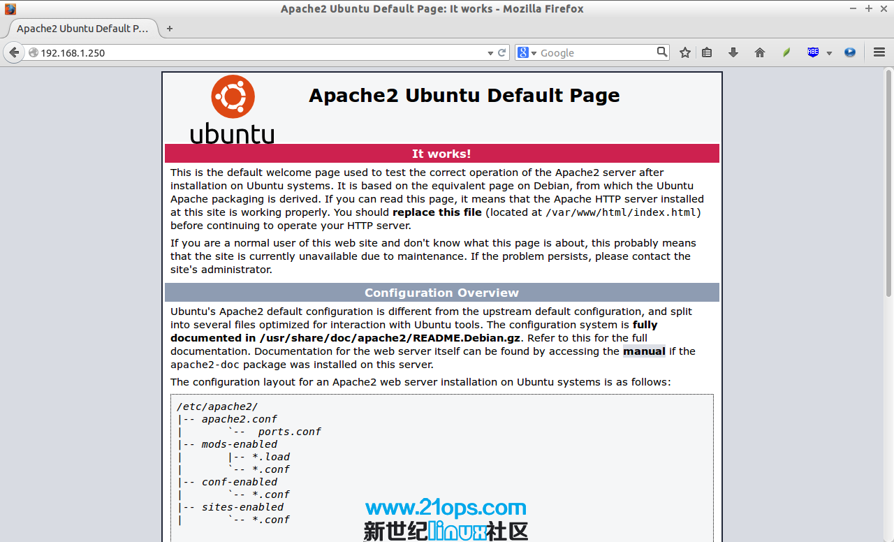 ubuntu 14.04设置Apache虚拟主机的方法