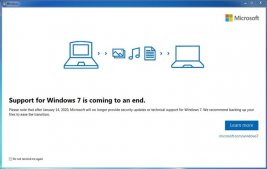 敦促升级：微软向更多Windows 7用户推送升级弹窗提醒