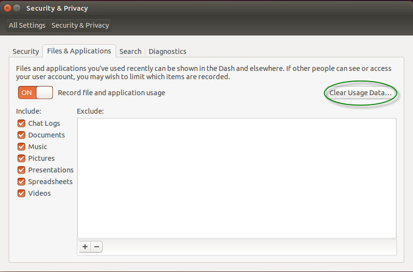 如何清理 Ubuntu 14.04 的最近打开文件历史列表 保护个人隐私