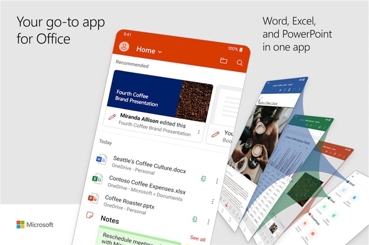 微软正式推出三合一的Office Mobile 安卓版App