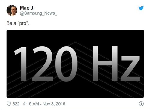 外媒：一加8 Pro将配备120Hz刷新率屏幕