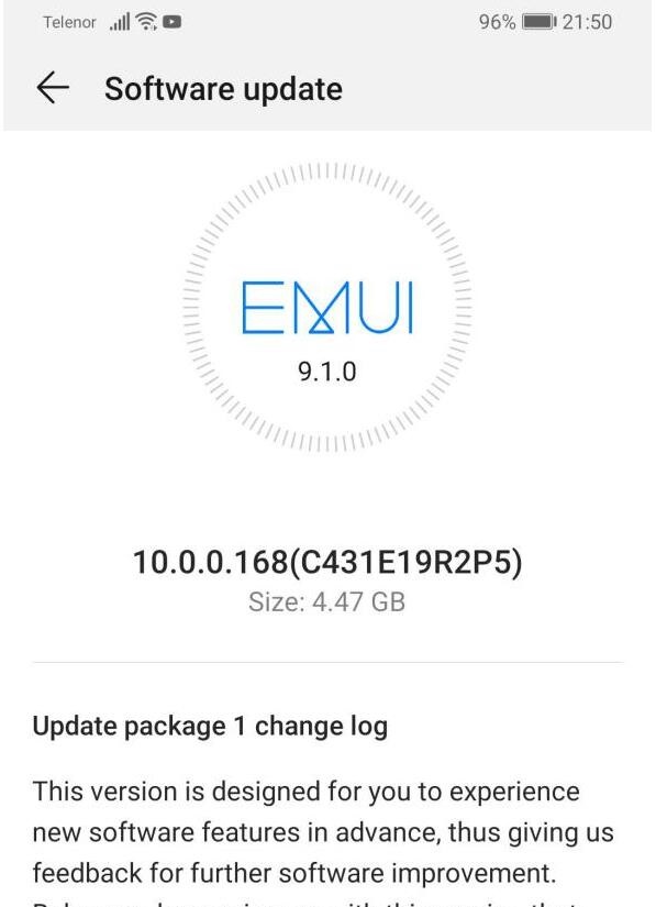 华为P30/Pro欧版获EMUI10稳定版更新