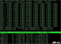 linux top命令详解和使用实例及使用技巧（监控linux的系统状况）