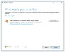 微软Windows 10 v1909再发不兼容公告：老版Avast/AVG杀软需卸载后方可更新