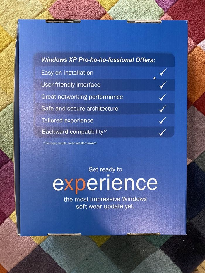 致敬经典系统：微软推出Windows XP主题毛衣
