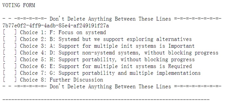 Debian Linux正在投票是否支持非systemd初始化系统
