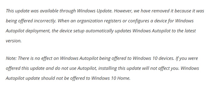 尴尬！微软再次向Windows 10用户提供了错误的更新