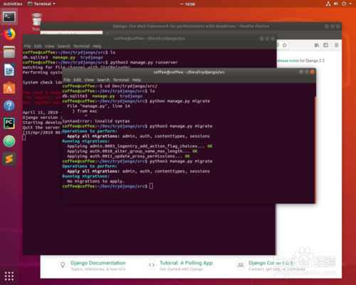 在Ubuntu里如何创建Django超极用户?
