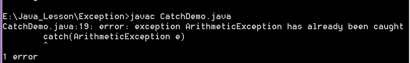 Java异常处理实例分析