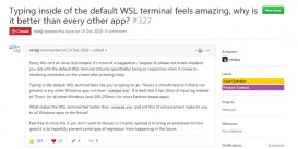 为什么微软 WSL 的默认终端输入体验比其他同类的应用好
