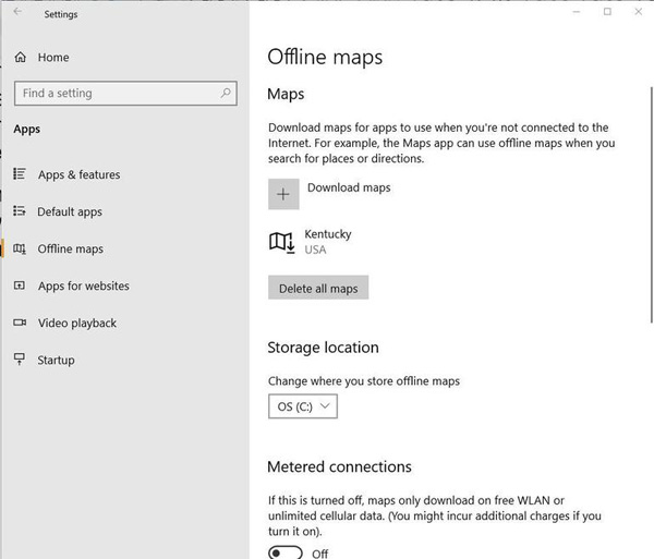如何在Windows 10中配置和下载离线地图
