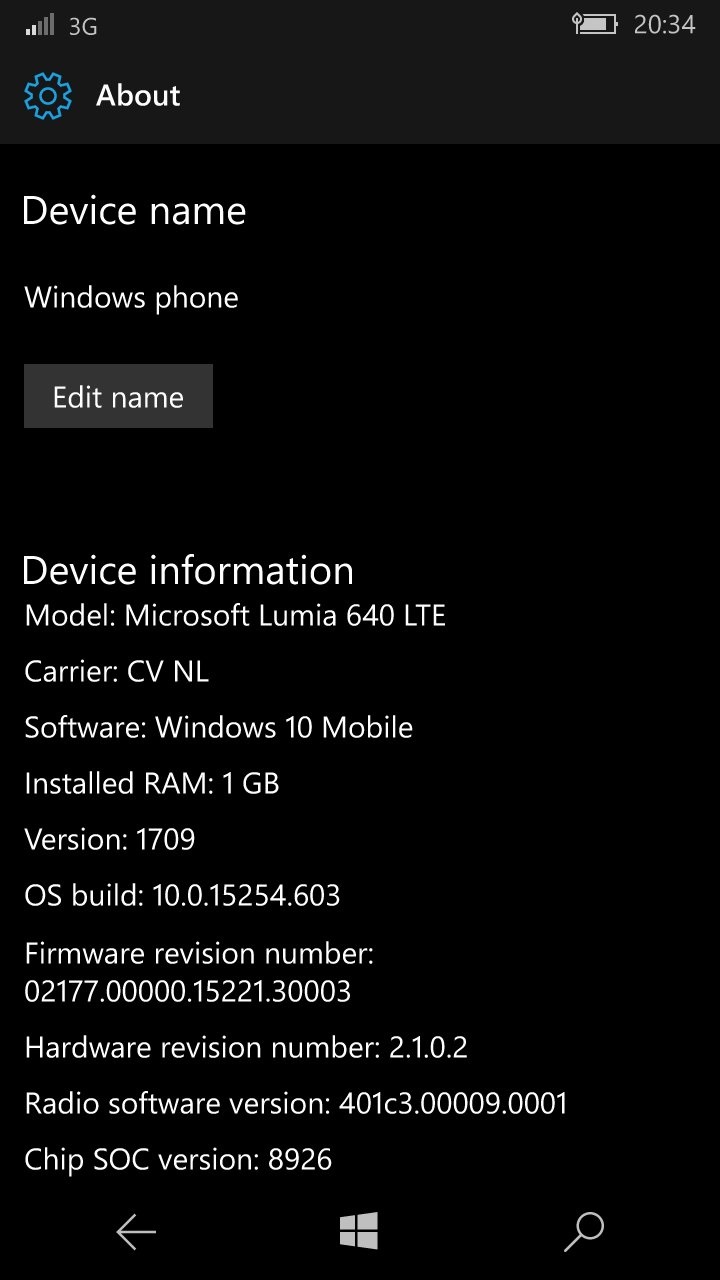 活到2020年，微软Windows 10 Mobile 15254.603正式版推送：代号2020-01B