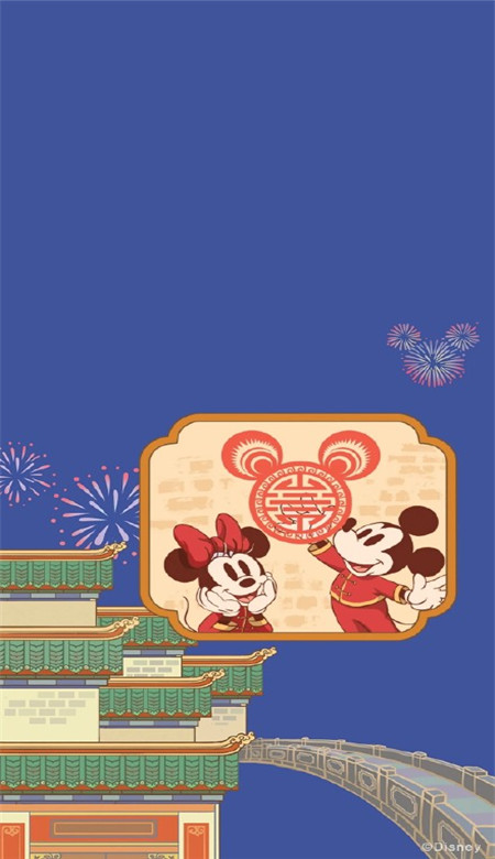迪士尼米奇米妮鼠年新春壁纸 2020鼠年开运壁纸卡通可爱