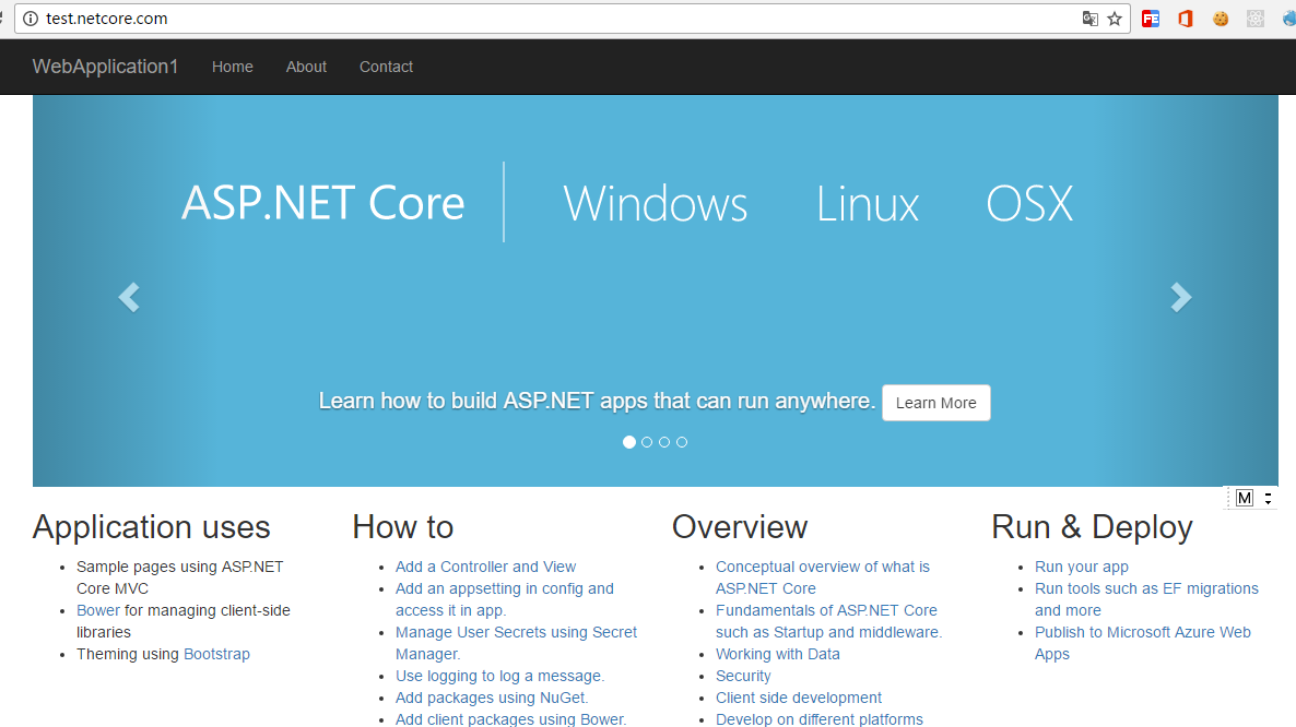 win10下ASP.NET Core部署环境搭建步骤