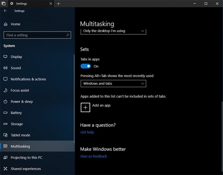 Sets 重生，曝微软 Windows 10 将支持应用窗口标签页