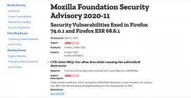 Firefox 修复两个零日漏洞，建议用户尽快升级