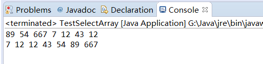 Java实现选择排序算法的实例教程