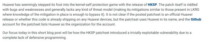 华为否认提交给 Linux 内核的补丁 HKSP 来自官方