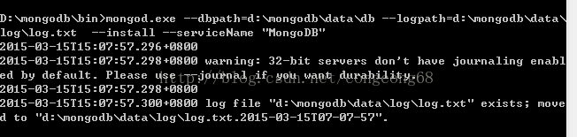 window下安装配置mongodb的教程图解