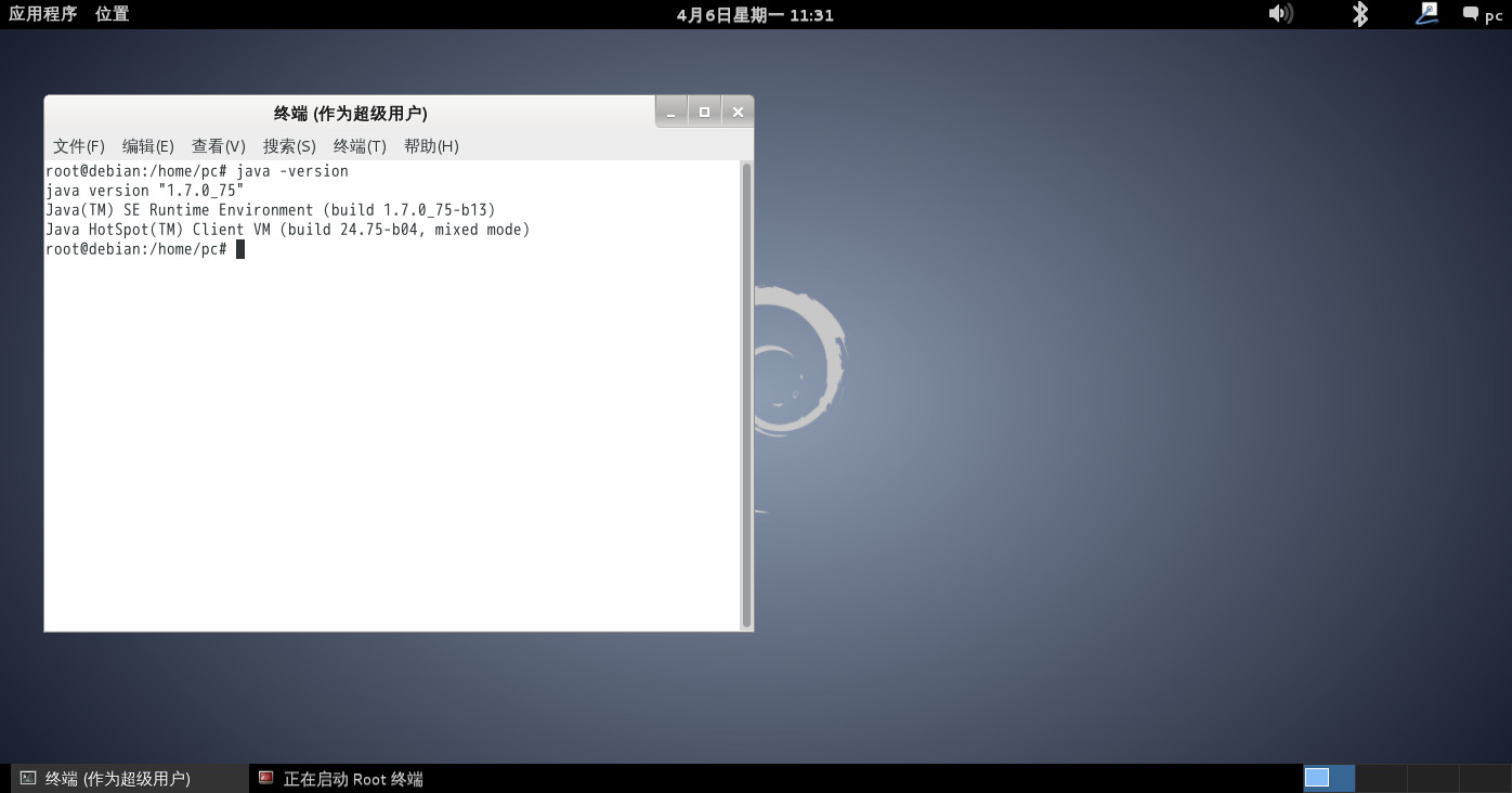 Debian配置JDK1.7 与Linux Java Helloworld