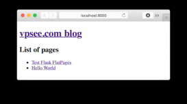 Flask入门教程实例：搭建一个静态博客