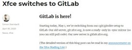 Linux 轻量级桌面 Xfce 已迁移至 GitLab