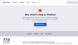 Firefox 火狐浏览器 77 正式版发布