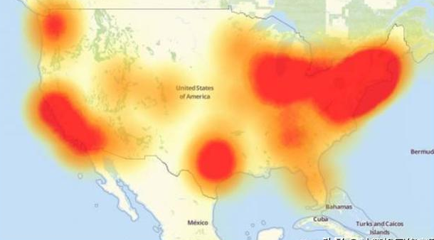 昨日美国被黑客攻击，全国网络几乎瘫痪