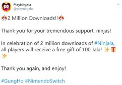 Switch 免费对战游戏《Ninjala》 下载量突破 200 万