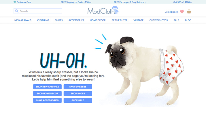 如何打造优秀的404错误页面