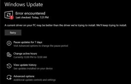Windows Update 故障导致部分设备循环安装旧版驱动程序