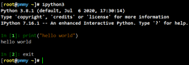 Python3交互式shell ipython3安装及使用详解