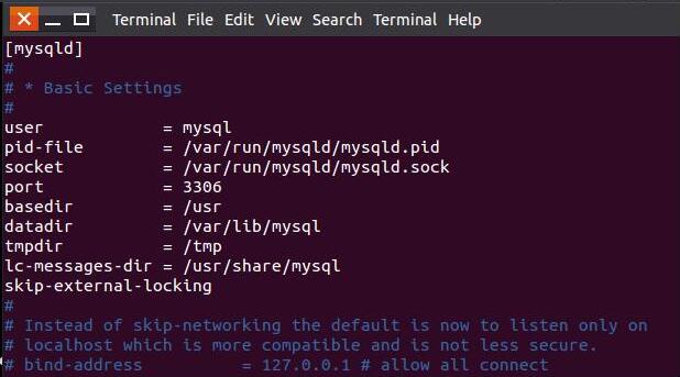 ubuntu 15.04下mysql开放远程3306端口