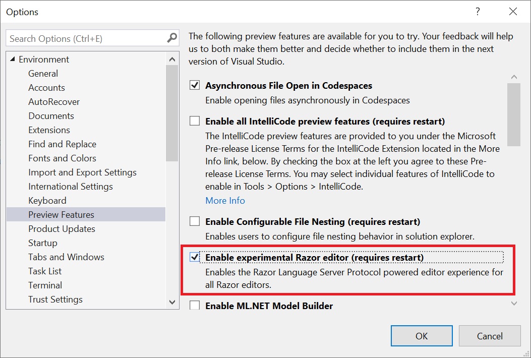 微软为 Visual Studio 推出新的 Razor 编辑器