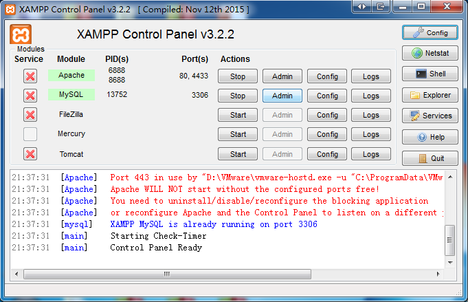 如何修改Xampp服务器上的mysql密码(图解)